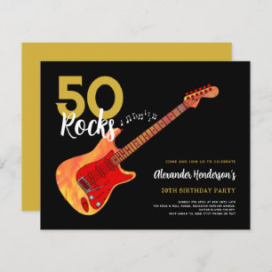 Rock en Roll 50th verjaardagsfeestje 50 rocks