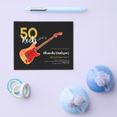 Rock en Roll 50th verjaardagsfeestje 50 rocks Flyer (Enkel)