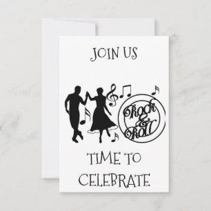 ROCK EN ROLL ALL OCCASION PARTY INVITATION KAART