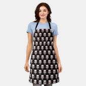 Rock en Roll Apron Heavy Metal Drummer Aprons Schort (Gedragen)