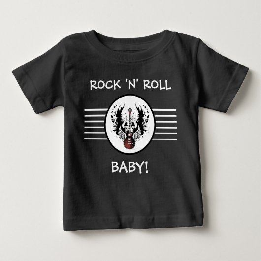 Rock en Roll Baby Guitar Heavy Metal Music Rocker (Voorkant)