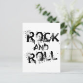 Rock en Roll Briefkaart (Staand voorkant)