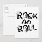 Rock en Roll Briefkaart (Voorkant / Achterkant)