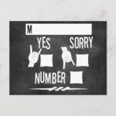 Rock en Roll Chalkboard Wedding Invite RSVP Uitnodiging Briefkaart (Voorkant)