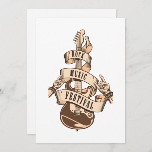 Rock en Roll Classic Kaart (Voorkant / Achterkant)