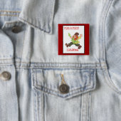 Rock en Roll, Comrade. Vierkante Button 5,1 Cm (In situ)