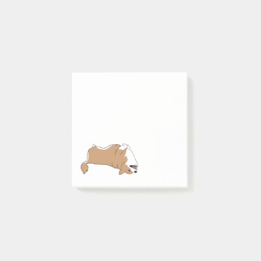 Rock en Roll Corgi Post It Notes (Voorkant)