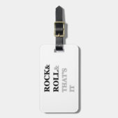Rock en Roll en dat is het Bagagelabel (Voorkant verticaal)