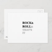 Rock en Roll en dat is het Briefkaart (Voorkant / Achterkant)