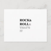 Rock en Roll en dat is het Briefkaart (Voorkant)