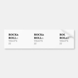 Rock en Roll en dat is het Bumpersticker