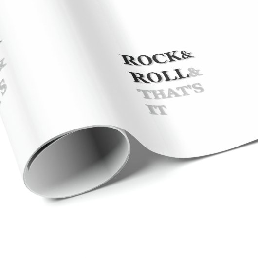 Rock en Roll en dat is het Cadeaupapier (Rol Hoek)