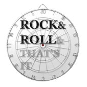 Rock en Roll en dat is het Dartbord (Voorkant)