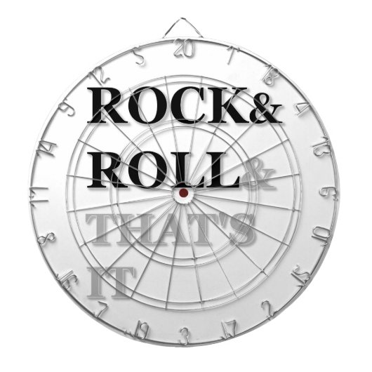 Rock en Roll en dat is het Dartbord (Voorkant)