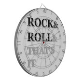Rock en Roll en dat is het Dartbord (Voorkant Links)