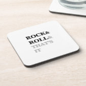 Rock en Roll en dat is het Drankjes Onderzetter (Linkerzijde)
