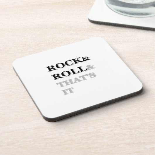 Rock en Roll en dat is het Drankjes Onderzetter (Linkerzijde)