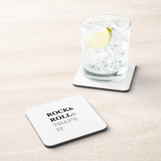 Rock en Roll en dat is het Drankjes Onderzetter (Rechterzijde)