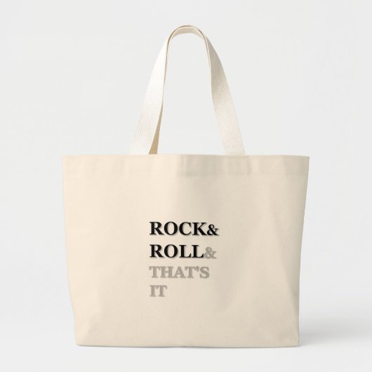 Rock en Roll en dat is het Grote Tote Bag (Voorkant)