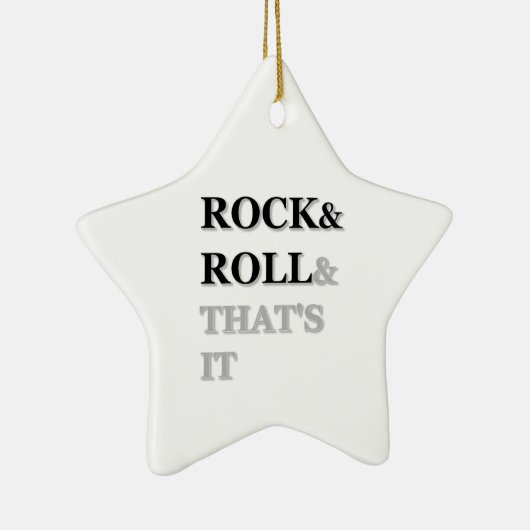 Rock en Roll en dat is het Keramisch Ornament (Rechts)