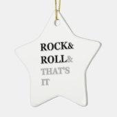 Rock en Roll en dat is het Keramisch Ornament (Links)