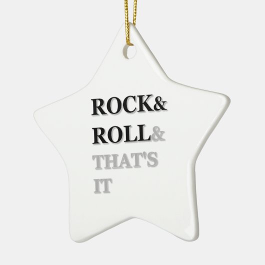 Rock en Roll en dat is het Keramisch Ornament (Links)