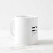 Rock en Roll en dat is het Koffiemok (Voorkant links)