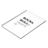 Rock en Roll en dat is het Notitieboek (Linkerzijde)