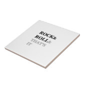 Rock en Roll en dat is het Tegeltje (Zijkant)