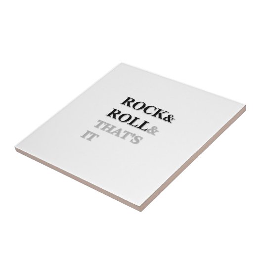 Rock en Roll en dat is het Tegeltje (Zijkant)