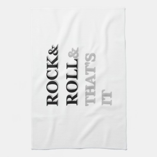 Rock en Roll en dat is het Theedoek (Verticaal)