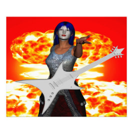 Rock en Roll Foto Afdruk