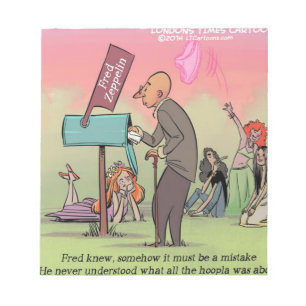 Rock en Roll Fred Funny Notitieblok