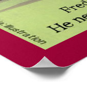 Rock en Roll Fred Funny Poster (Hoek)