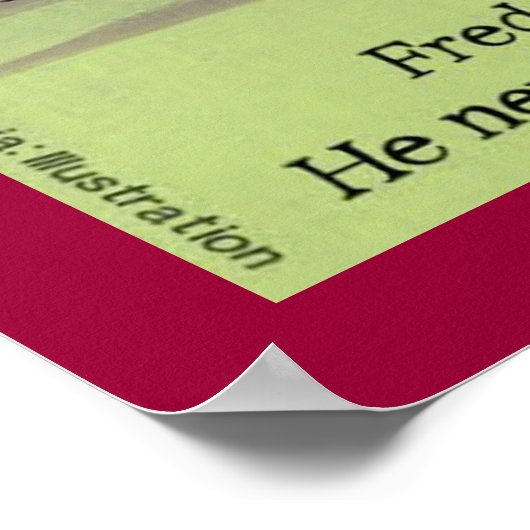 Rock en Roll Fred Funny Poster (Hoek)