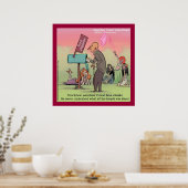 Rock en Roll Fred Funny Poster (Keuken)