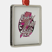 Rock en Roll Gigi Metalen Ornament (Rechts)