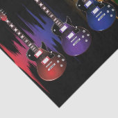 Rock- en Roll Guitar-geluidsgolven Tissuepapier (Detail)