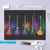 Rock- en Roll Guitar-geluidsgolven Tissuepapier (Craft)