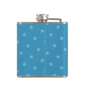 Rock en Roll Guitar Owl in Jumpsuit Cartoon Heupfles (Achterkant)