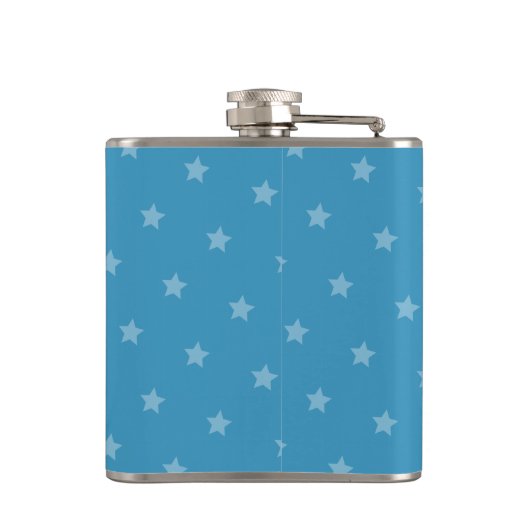 Rock en Roll Guitar Owl in Jumpsuit Cartoon Heupfles (Achterkant)