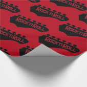 Rock- en Roll Guitar-patroonpapier Cadeaupapier (Hoek)