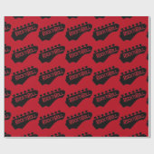 Rock- en Roll Guitar-patroonpapier Cadeaupapier (Vlak)