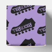 Rock- en Roll Guitar Pattern Cube Favor Box Bedankdoosjes (Bovenkant)