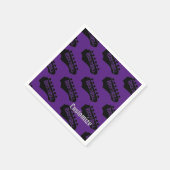 Rock en Roll Guitar Pattern Napkins Servet (Hoek)