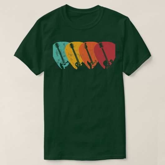 Rock en Roll Guitar Pick Music Lover T-shirt (Design voorkant)