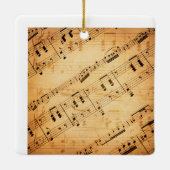 Rock- en Roll Guitar Sound Wave Keramisch Ornament (Achterkant)