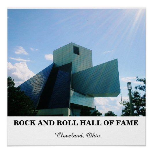 ROCK EN ROLL HALL FAME POSTER (Voorkant)