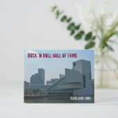 Rock en Roll Hall of Fame Cleveland Ohio Briefkaart (Staand voorkant)
