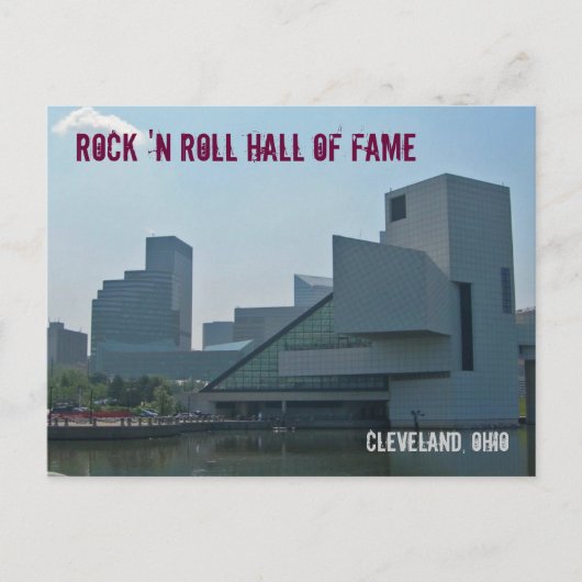 Rock en Roll Hall of Fame Cleveland Ohio Briefkaart (Voorkant)